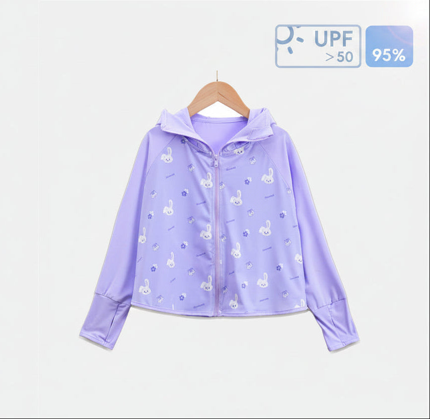 Mädchen Übergangsjacke mit Kapuze und niedlichem Tiermotiv R&B