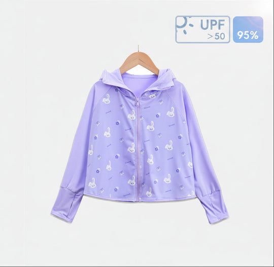 Mädchen Übergangsjacke mit Kapuze und niedlichem Tiermotiv R&B