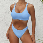 Damen Sport-Bikini mit hoch geschnittenem Höschen R&B
