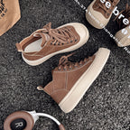 Damen modische High-Top Sneakers mit robustem Sohlenprofil und atmungsaktivem Obermaterial R&B
