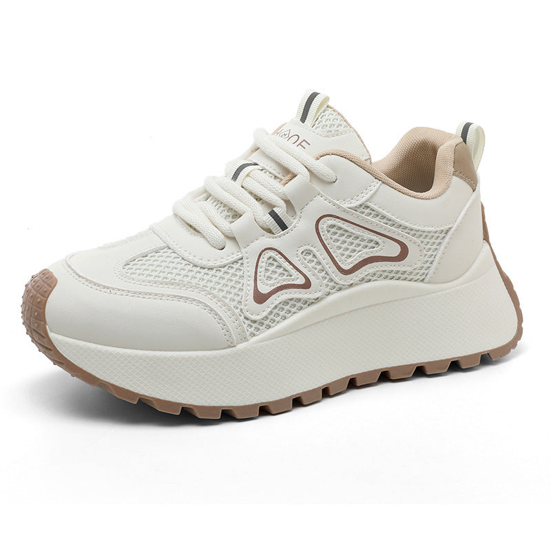 Damen sportliche Sneakers mit atmungsaktiver Mesh-Oberfläche und stoßdämpfender Sohle R&B