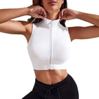 Damen Hochgeschlossenes Sporttop mit Reißverschluss und tragefreundlichem Material R&B
