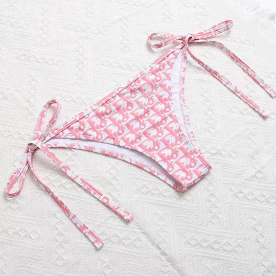 Damen Triangel-Bikini mit floralem Rüschendesign R&B