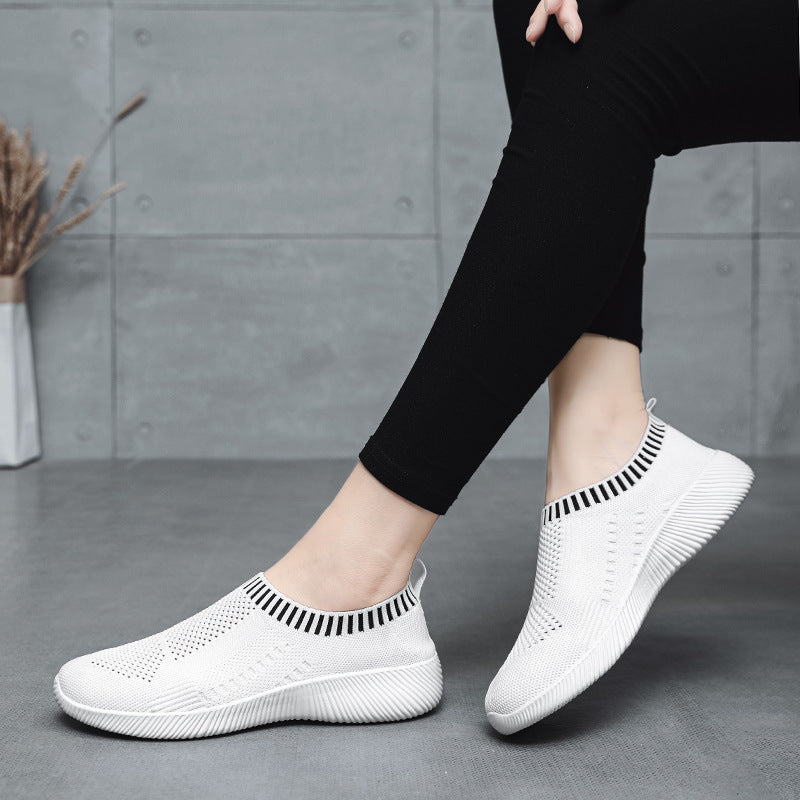 Damen Bequeme Slip-On Sneakers mit atmungsaktivem Obermaterial