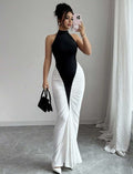 Damen Elegantes, figurbetontes Abendkleid mit Kunstseiden-Raffung R&B