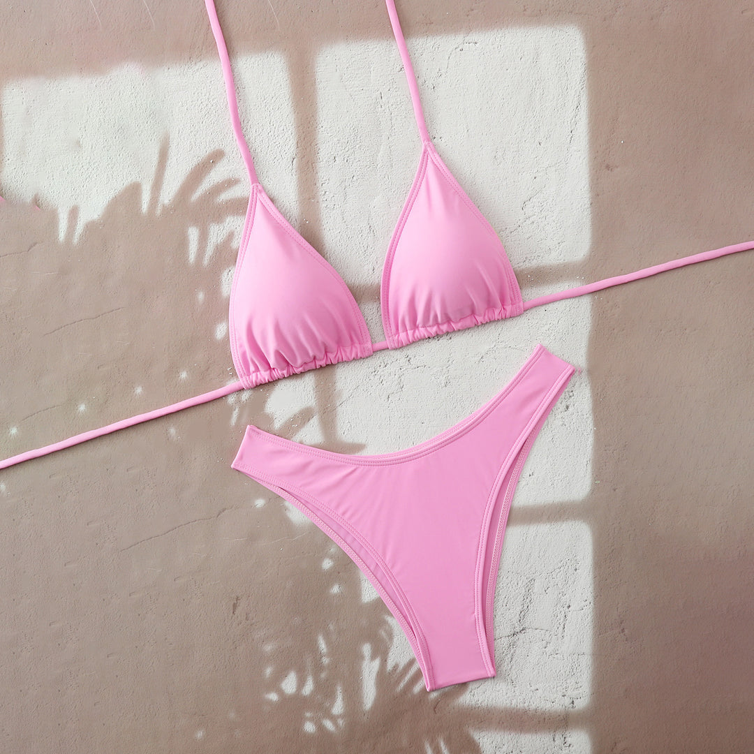 Damen Triangel-Bikini mit verstellbaren Bindebändern R&B