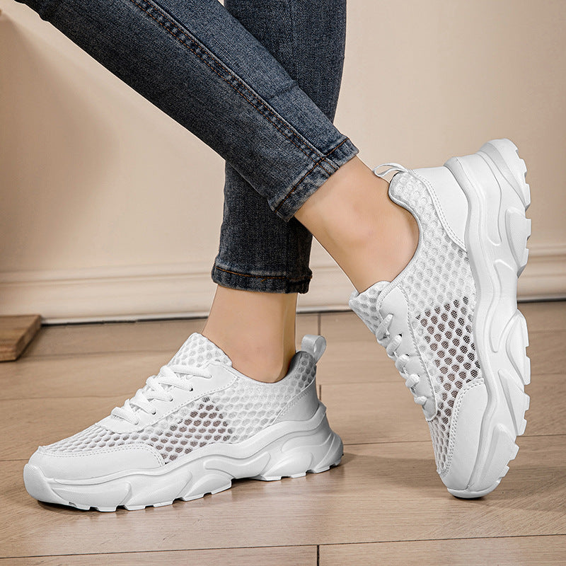 Damen Sportliche Mesh-Sneaker mit dämpfender Sohle