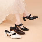 Damen Elegante Slingback Pumps mit modischem Schleifen-Detail