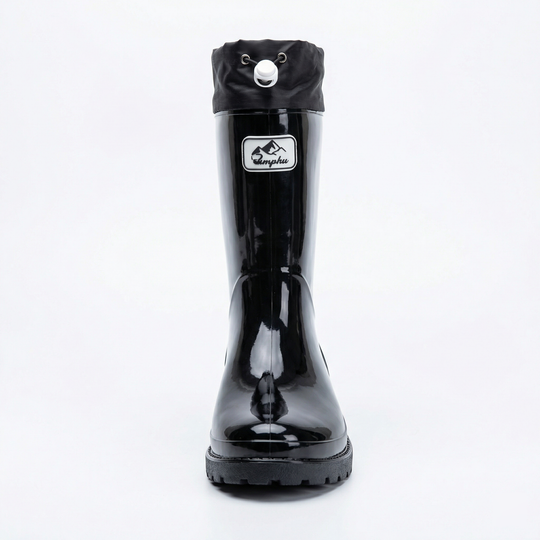 Damen Hochwertige und Stylische Gummistiefel mit Verstellbarem Schnürsystem R&B