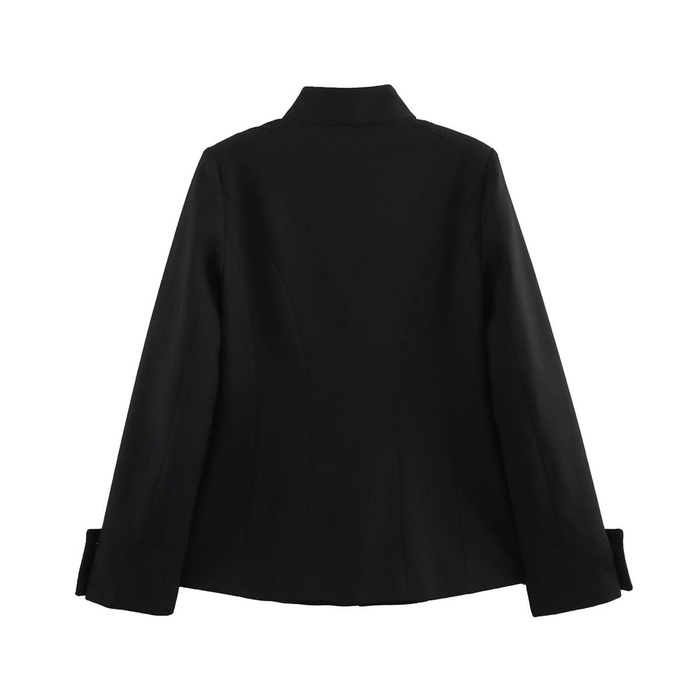 Damen elegante Kurzjacke mit dekorativen Knöpfen R&B