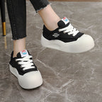 Damen sportive Sneakers mit strapazierfähigem Obermaterial und rutschfester Gummisohle R&B