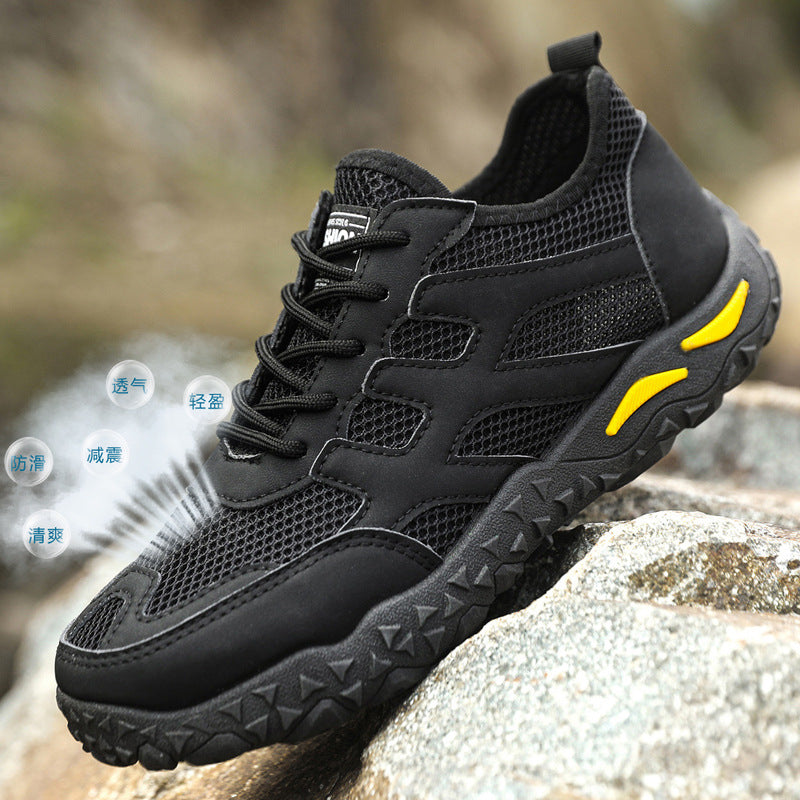 Herren atmungsaktive Sneakers mit rutschfester Sohle R&B