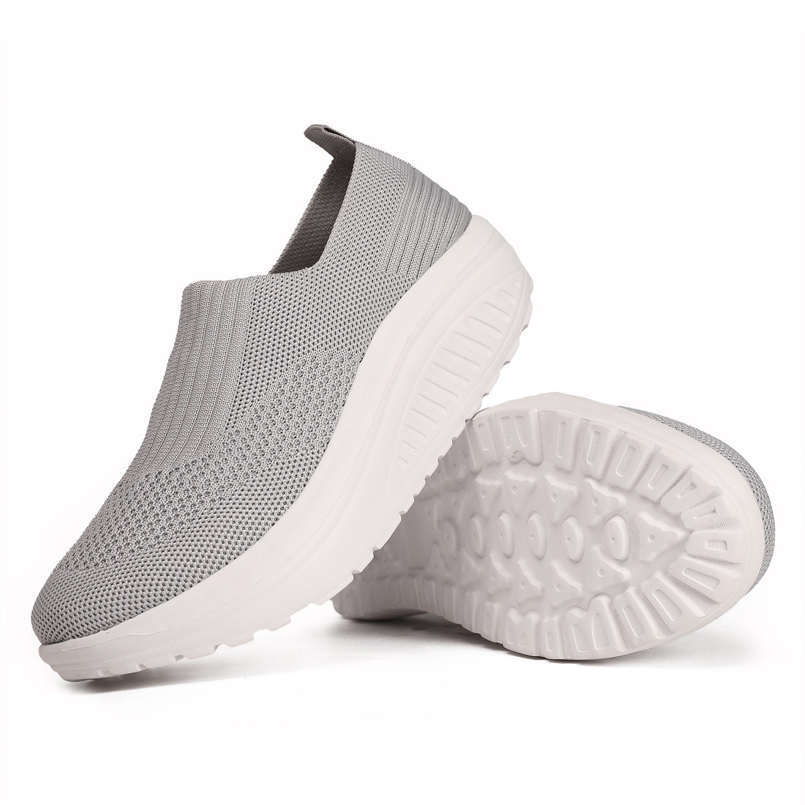 Damen Freizeitsneaker mit elastischem Mesh-Obermaterial und dämpfender Sohle