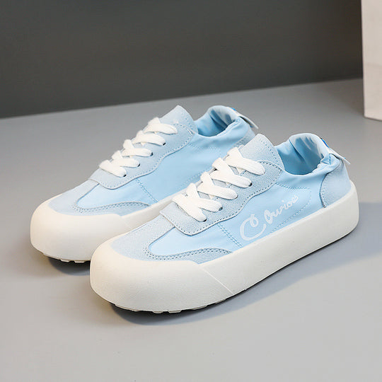 Damen Bequeme Sneakers mit erhöhte Sohle und atmungsaktiver Mesh-Oberfläche R&B