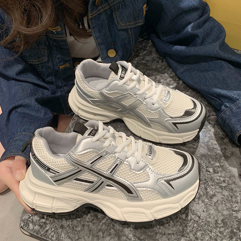 Damen Sportliche Mesh-Sneaker mit dämpfender Sohle und atmungsaktivem Obermaterial R&B