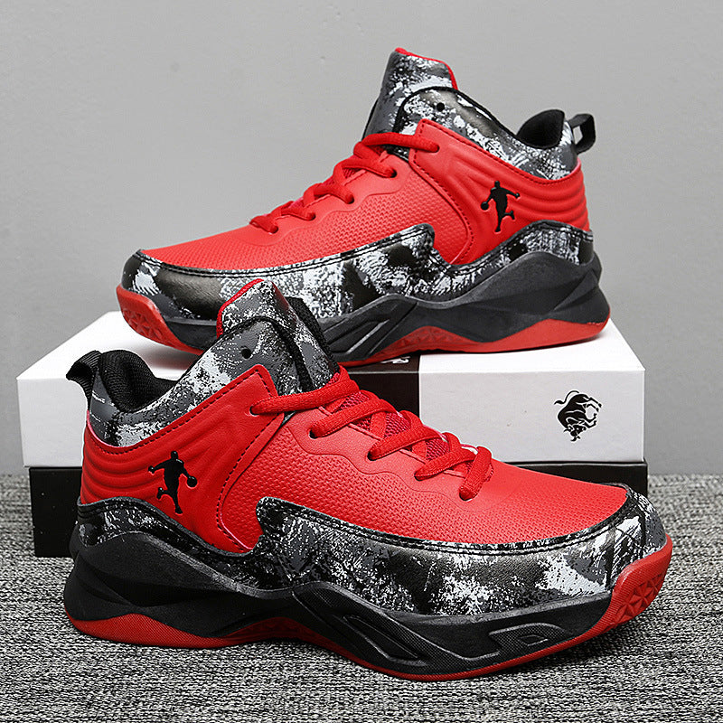 Damen Basketball Sneakers mit atmungsaktiver Mesh-Oberfläche und stoßdämpfendem Fußbett R&B