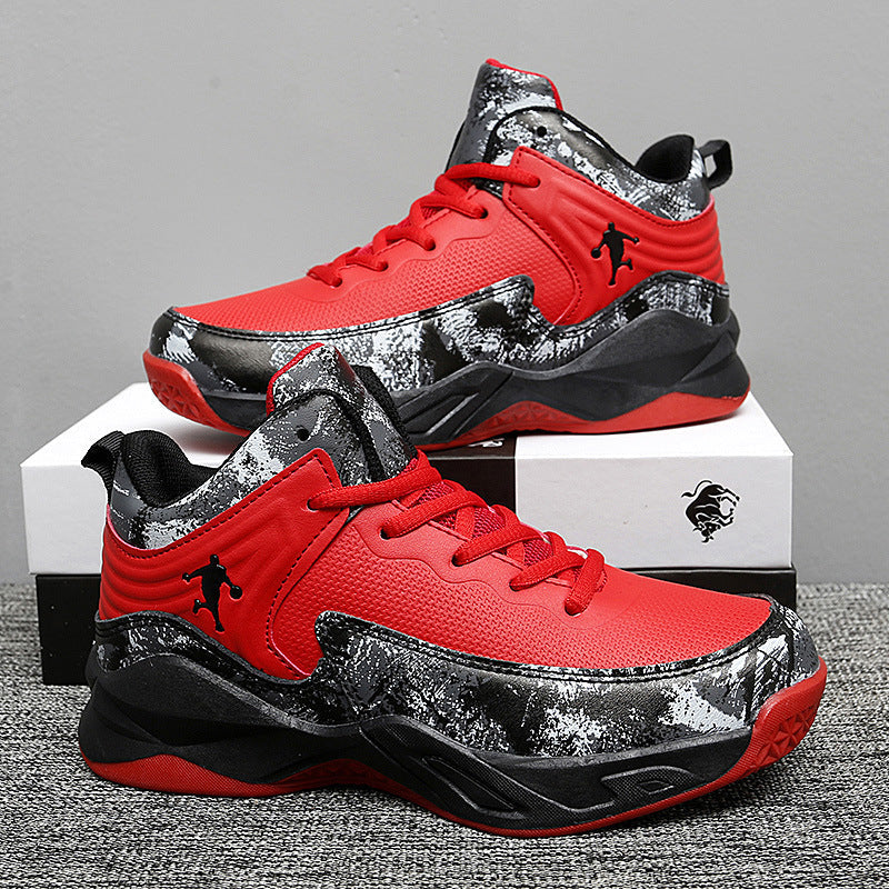 Damen Basketball Sneakers mit atmungsaktiver Mesh-Oberfläche und stoßdämpfendem Fußbett