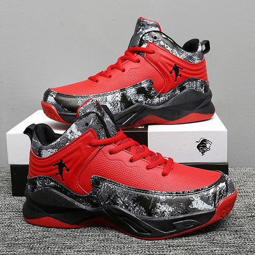 Damen Basketball Sneakers mit atmungsaktiver Mesh-Oberfläche und stoßdämpfendem Fußbett R&B