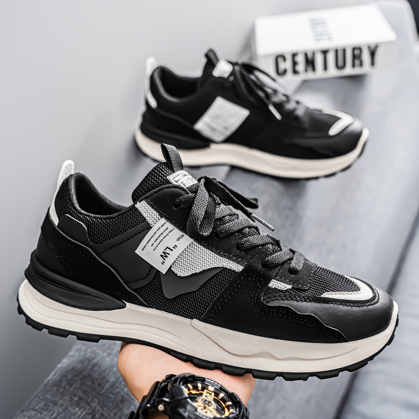 Damen Modische Sneakers mit innovativer Atmungsaktivität und flexiblem Sohlenprofil
