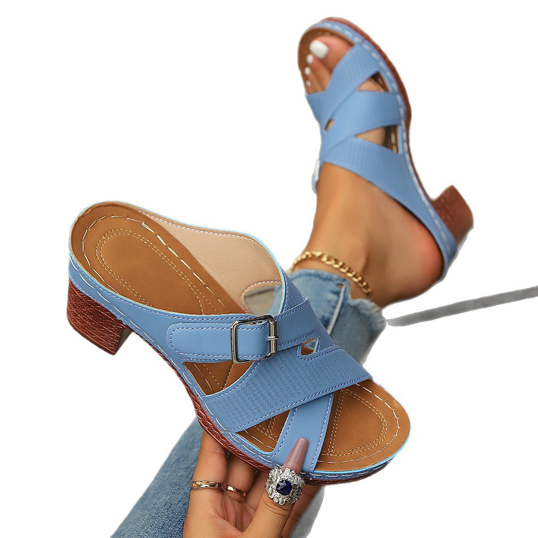 Damen Komfortable Riemchensandalen R&B