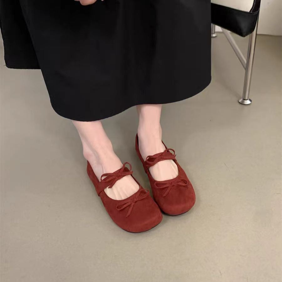 Damen Ballerina Schuhe mit eleganter Schleifenverzierung R&B