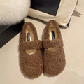Damen Flauschige Hausschuhe mit elastischem Riemen R&B