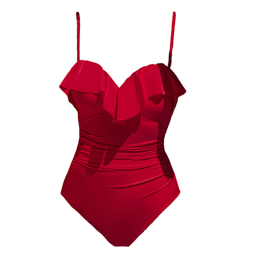 Damen Badeanzug mit verspieltem Rüschendesign R&B