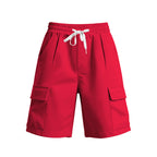 Damen komfortable Cargo-Shorts mit elastischem Bund und praktischen Seitentaschen R&B