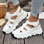 Damen Sportliche Sandalen mit verstellbaren Riemen und stoßdämpfender Sohle R&B