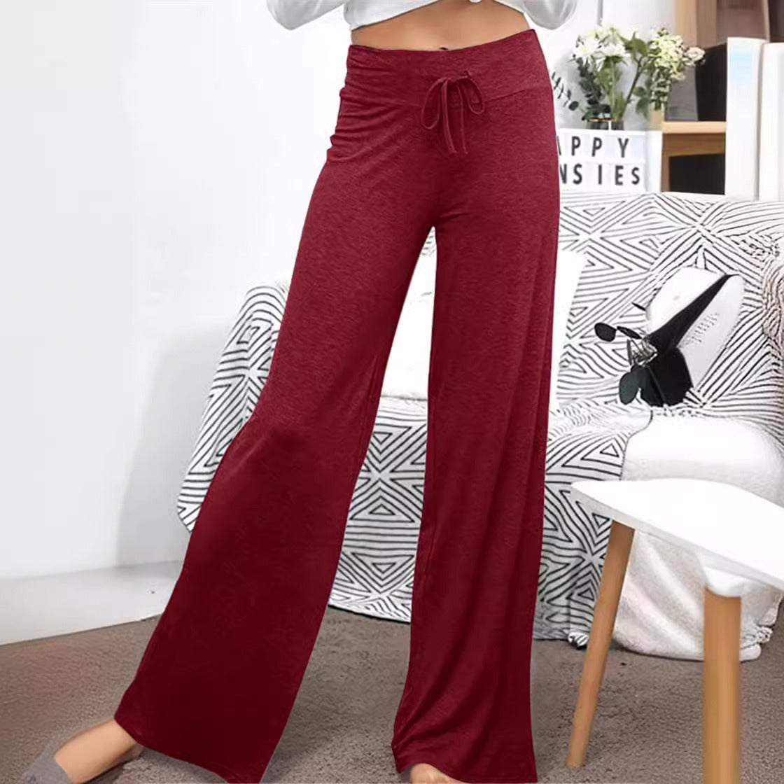 Damen Weite Freizeithose mit Kordelzug und lockerer Passform R&B