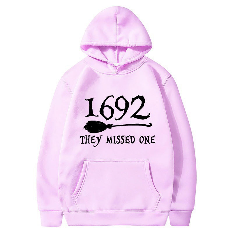 Damen Kapuzenpullover mit kreativem Halloween-Motiv und lockerer Passform R&B