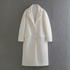 Damen oversize Wollmantel R&B