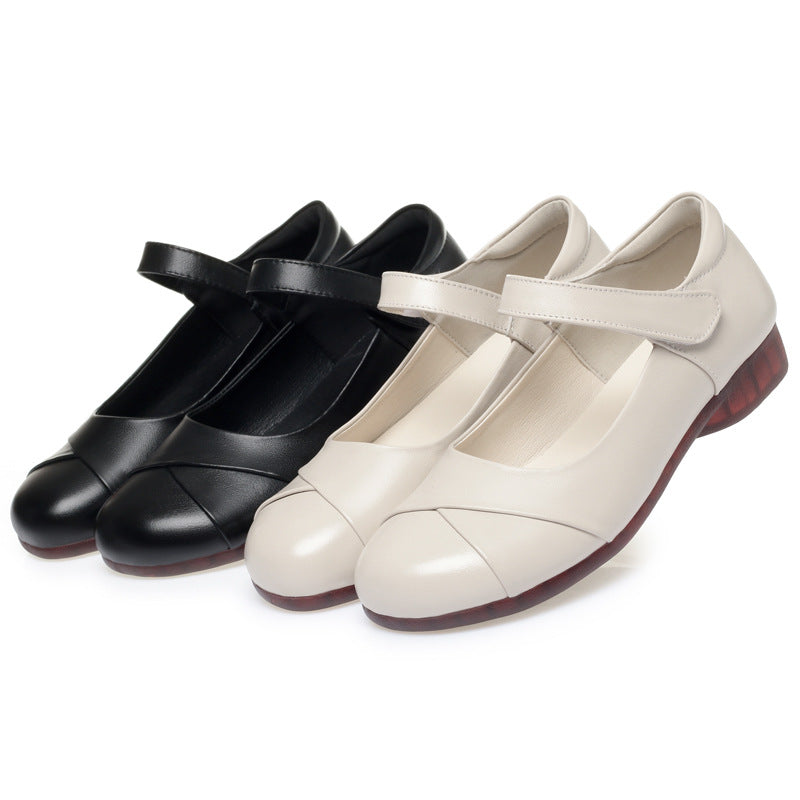 Damen Mary Jane Ballerinas mit bequemem Riemen und flexiblem Fußbett R&B