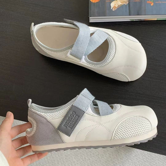 Damen moderne und bequeme Fitness-Schuhe mit schnellem Klettverschluss R&B