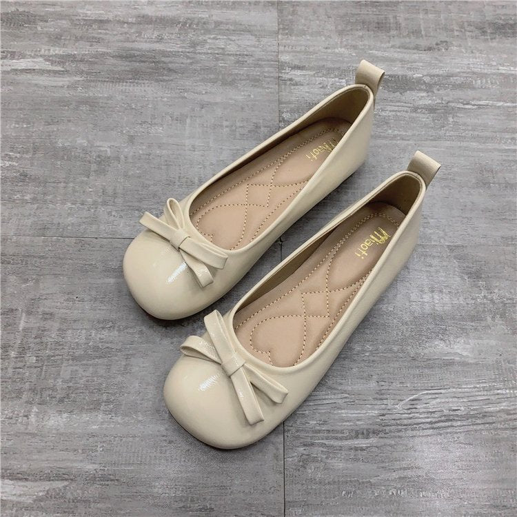 Damen Ballerinas mit süßer Schleifenapplikation und komfortablem Fußbett R&B