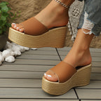 Damen Wedge-Pantoletten mit elegantem Design und komfortablem Fußbett