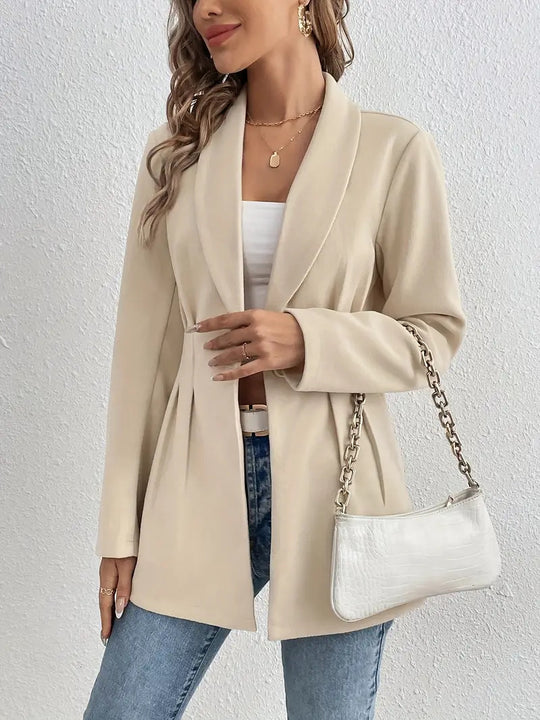 Damen Elegante und geschmackvolle Blazerjacke mit Tailleneinsatz R&B