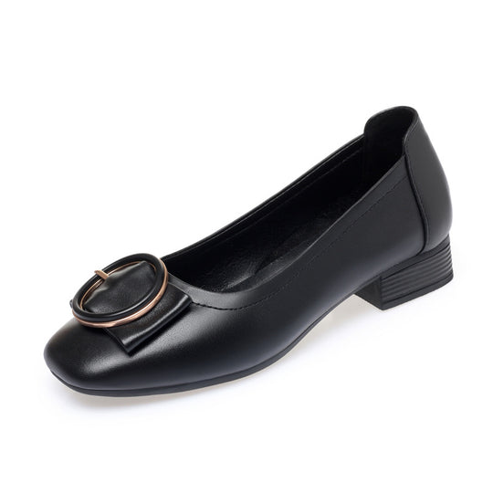 Damen Elegante Ballerinas mit modischem Schmuckdetail und komfortablem Absatz R&B