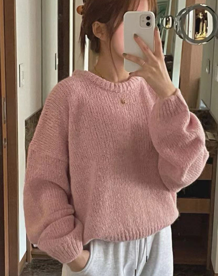 Damen Kuscheliger Strickpullover mit weitem Schnitt und klassischen Rippdetails R&B