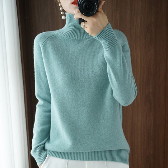 R&B | Modischer Rollkragen-Strickpullover