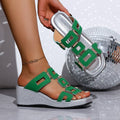 Damen Wedge-Sandalen mit auffälligem Design und rutschfester Sohle