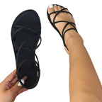 Damen flexible Riemensandalen im minimalistischen Design mit komfortabler Fußbettung R&B