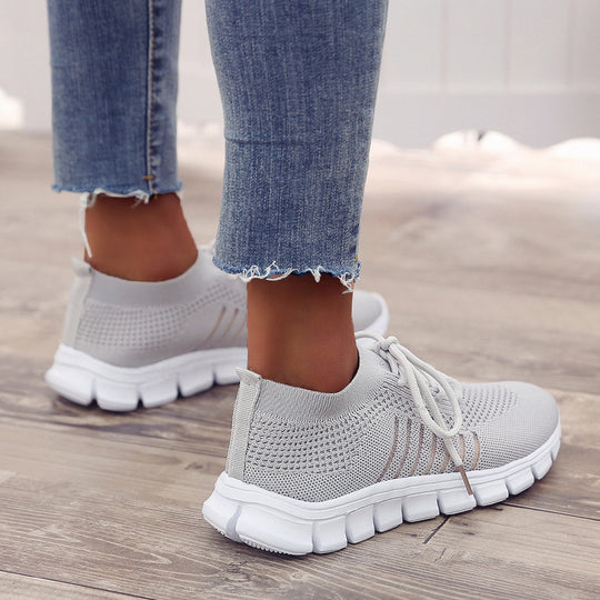 Damen atmungsaktive Freizeit-Sneakers mit flexiblem Obermaterial R&B