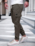 Herren Cargo-Hose mit elastischem Bund und multifunktionalen Taschen