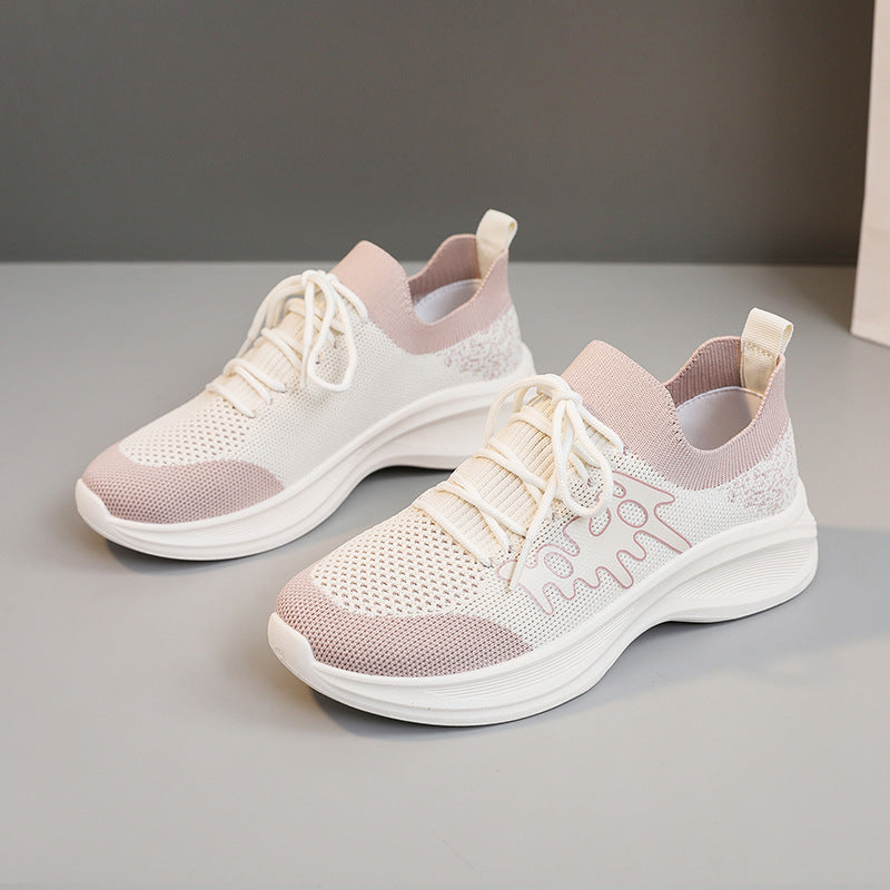 Damen Sportliche Laufschuhe mit atmungsaktivem Mesh-Obermaterial und flexiblem Sohlenprofil R&B