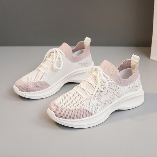 Damen Sportliche Laufschuhe mit atmungsaktivem Mesh-Obermaterial und flexiblem Sohlenprofil R&B