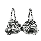 Damen Triangel-Bikinioberteil mit raffinierten Rüschendetails und verstellbaren Trägern R&B
