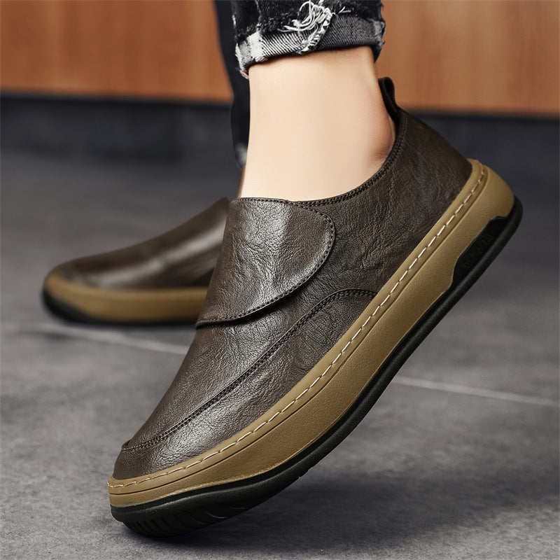 Damen Modische Slip-On Sneaker aus hochwertigem Leder