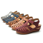 Damen komfortable und luftige Sandalen mit verstellbarem Riemen R&B
