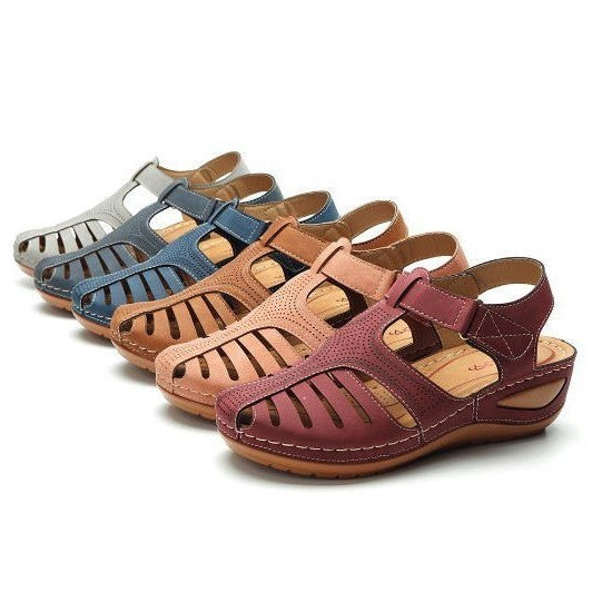 Damen komfortable und luftige Sandalen mit verstellbarem Riemen R&B